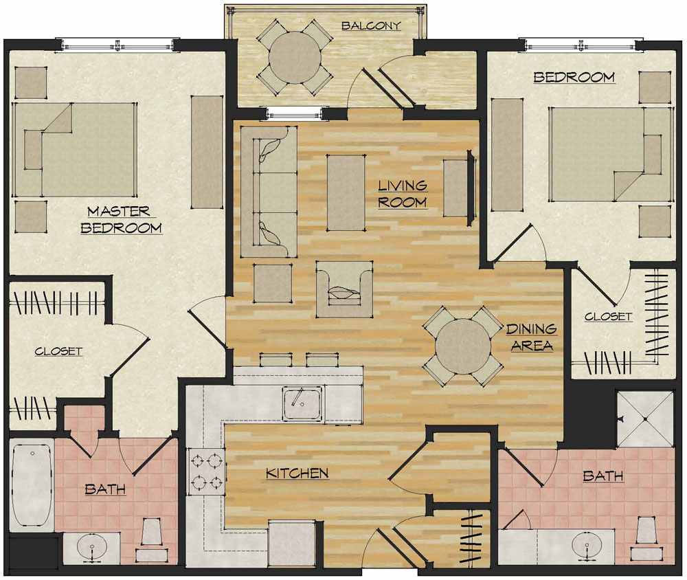 2 Bedroom Apartments Flats 520 North Haven Ct Apartments